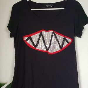 Punk rock sequins shirt